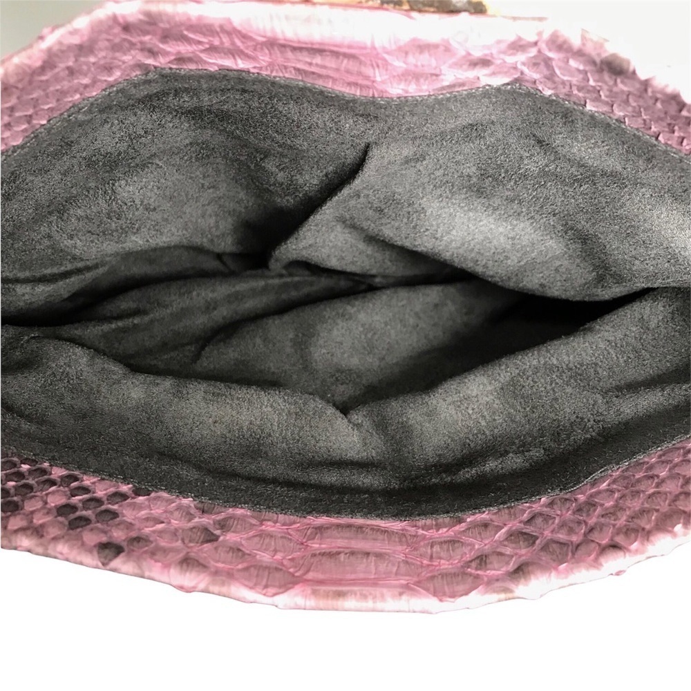 Pink Python Geode Gemstone Snake Print Foldover C… - image 4